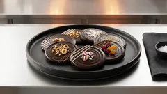 Monete di cioccolato in 10 minuti: senza forno, con topping croccanti a piacere